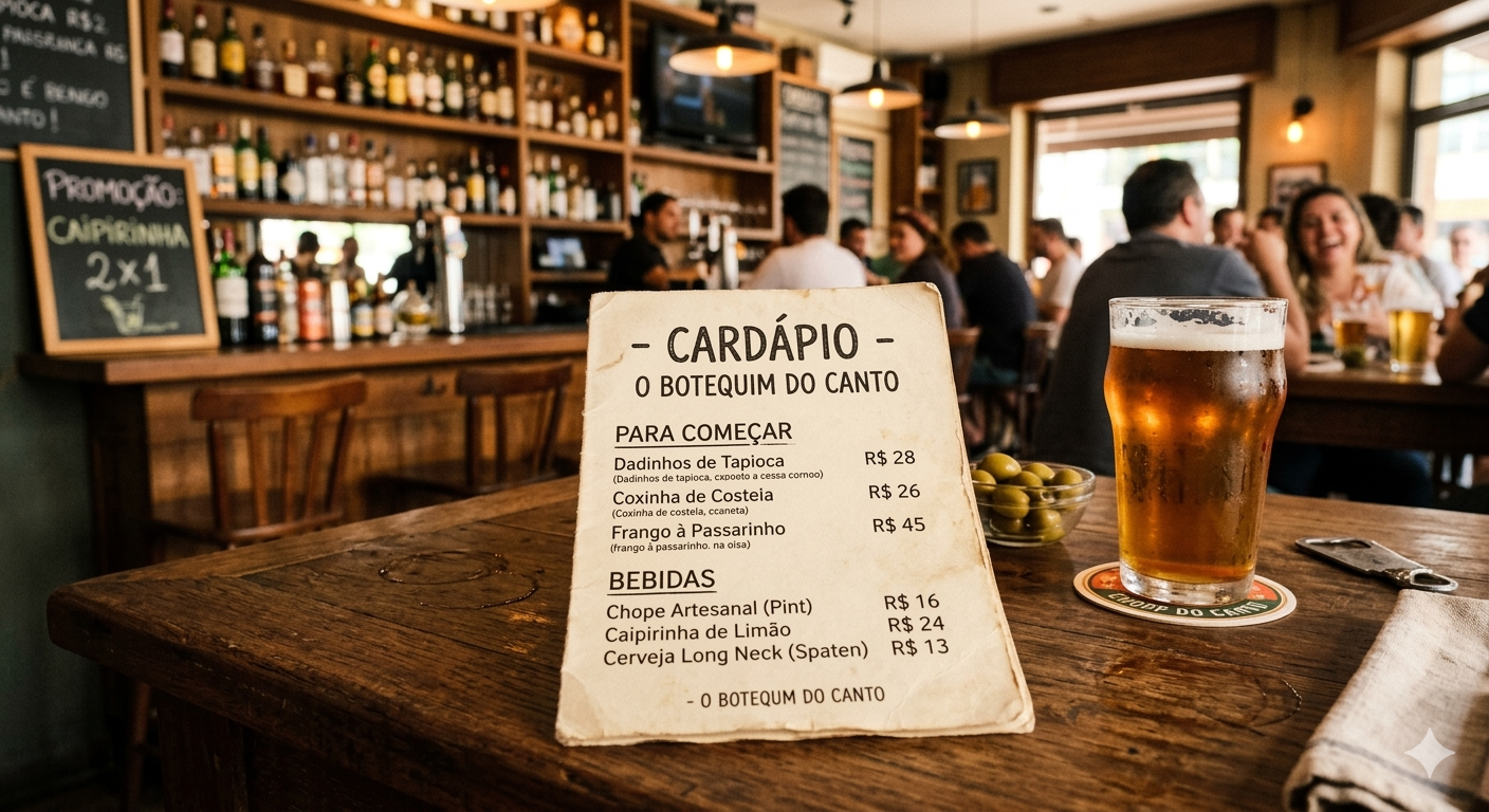 Cardápio de papel ou digital?